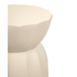 Beżowy stolik drewniany MaMaison ROLLING – naturalny z mango