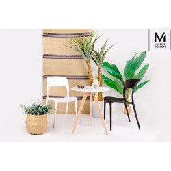 Krzesło nowoczesne ZING białe z tworzywa