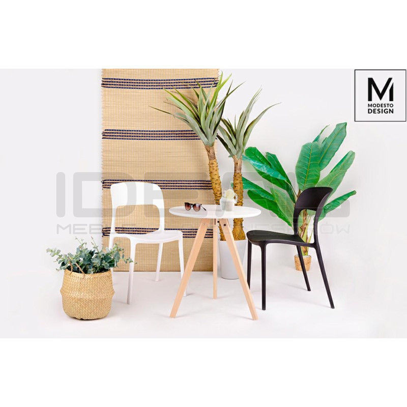 Krzesło nowoczesne ZING białe z tworzywa