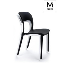 Krzesło nowoczesne ZING białe z tworzywa