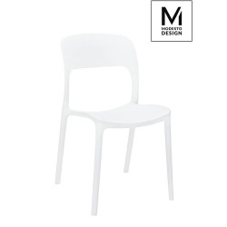 Krzesło nowoczesne ZING białe z tworzywa
