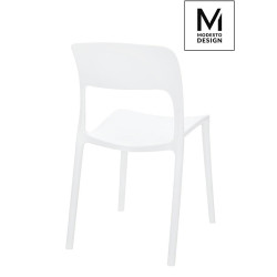 Krzesło nowoczesne ZING białe z tworzywa