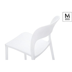 Krzesło nowoczesne ZING białe z tworzywa