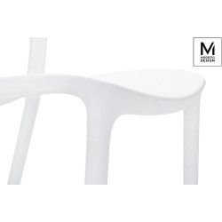 Krzesło nowoczesne ZING białe z tworzywa