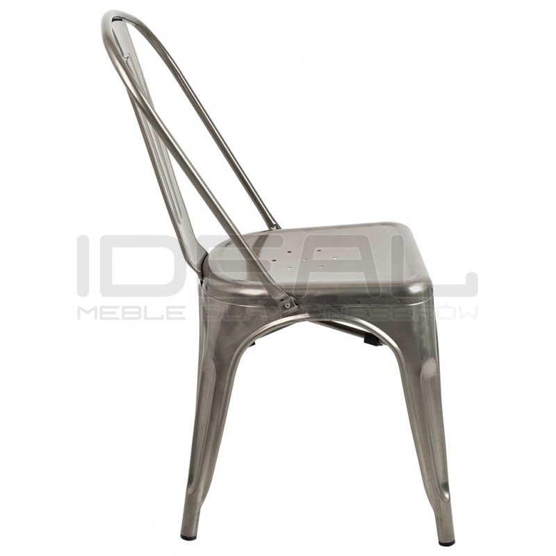 Krzesło Tower metalowe metaliczne | IdealMeble.pl