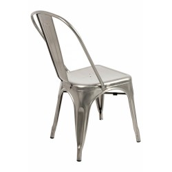 Krzesło Tower metalowe metaliczne | IdealMeble.pl