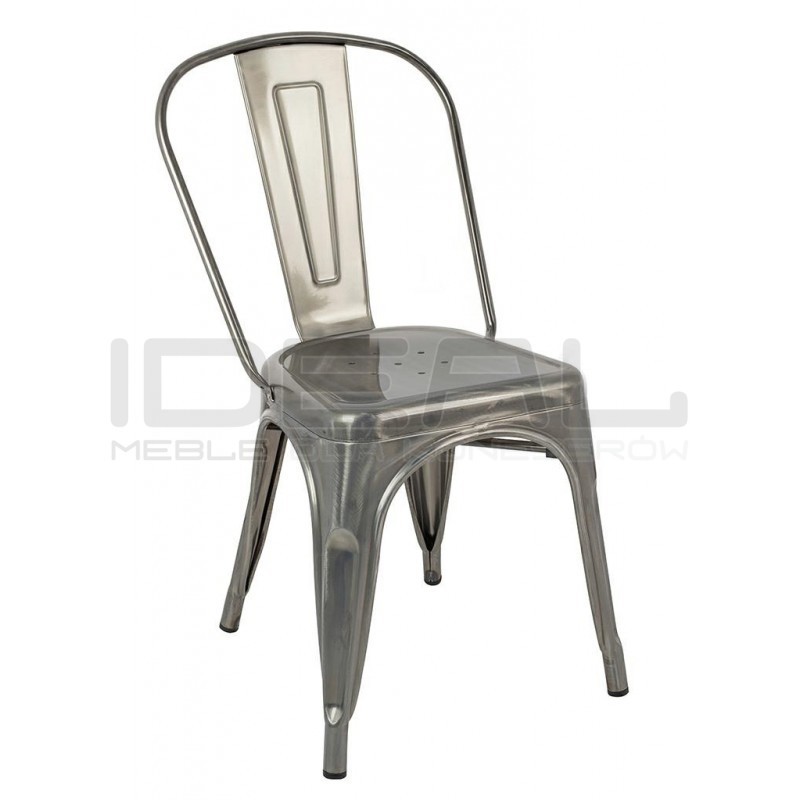 Krzesło Tower metalowe metaliczne | IdealMeble.pl