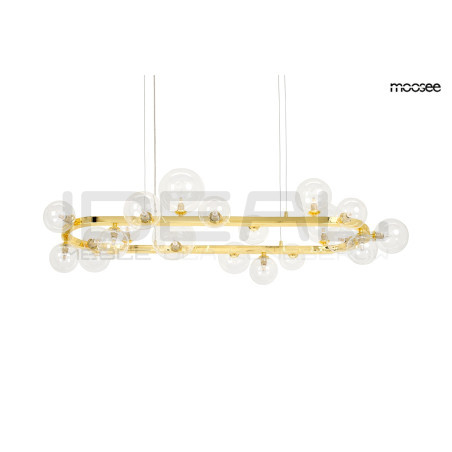 Lampa wisząca ALURE OVAL 120 złota – elegancja i jakość