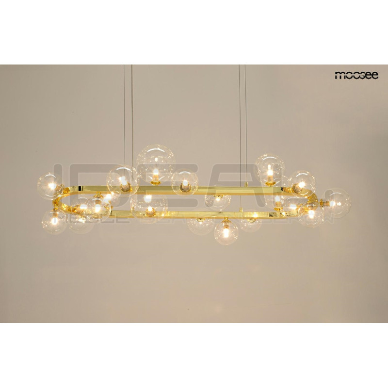 Lampa wisząca ALURE OVAL 120 złota – elegancja i jakość