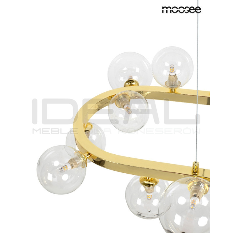 Lampa wisząca ALURE OVAL 120 złota – elegancja i jakość