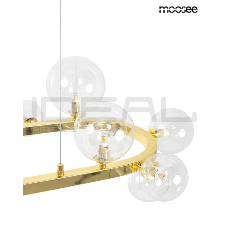 Lampa wisząca ALURE OVAL 120 złota – elegancja i jakość