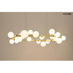 Lampa ALURE OVAL 120 czarna/mleczna – nowoczesna i elegancka