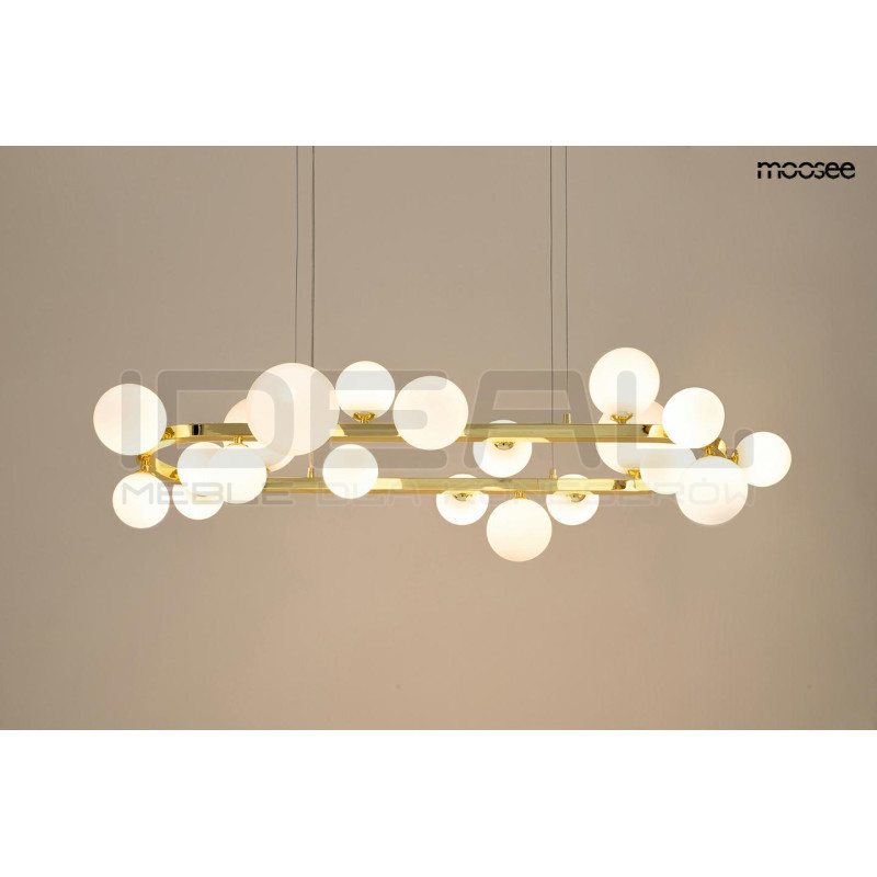 Lampa ALURE OVAL 120 czarna/mleczna – nowoczesna i elegancka