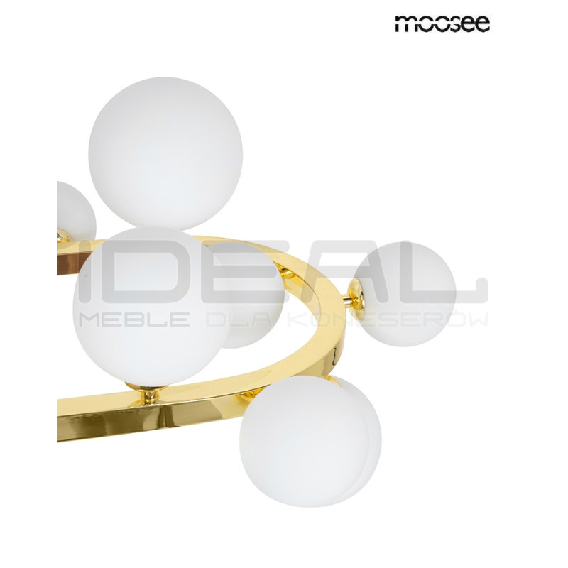 Lampa ALURE OVAL 120 czarna/mleczna – nowoczesna i elegancka