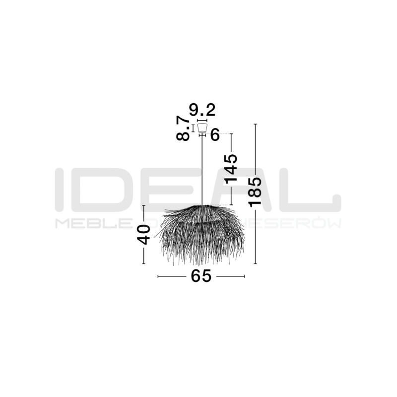 Lampa Laguna – Naturalna lampa sufitowa w stylu boho