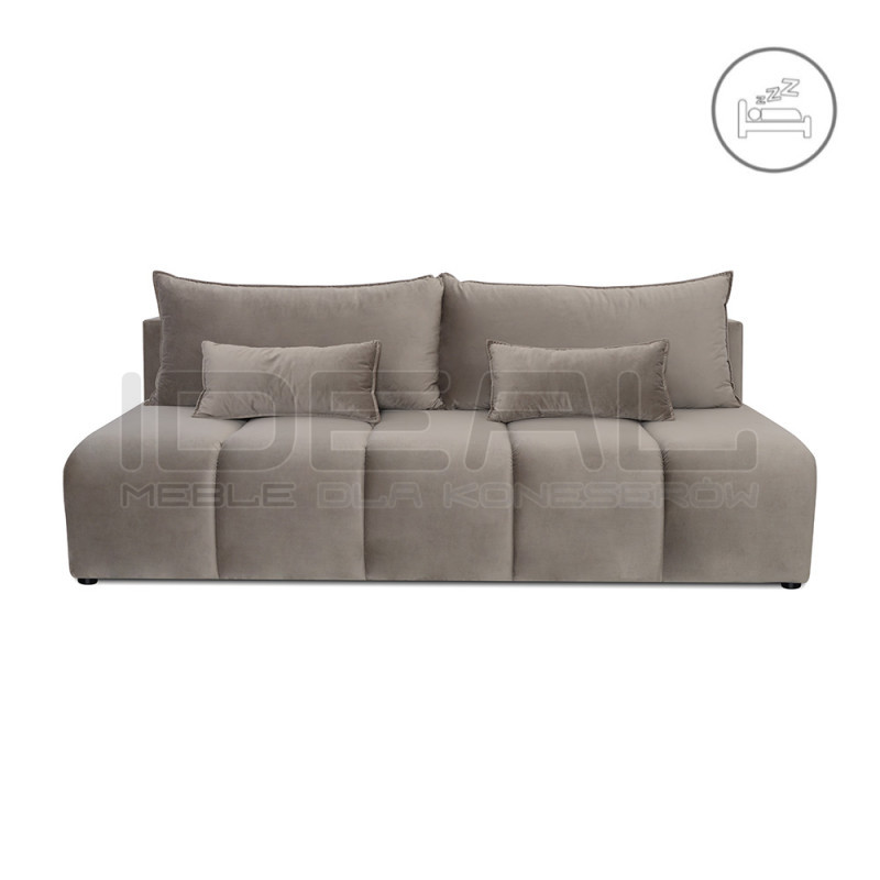 Sofa Belliani – sofa rozkładana bez boków do małego salonu