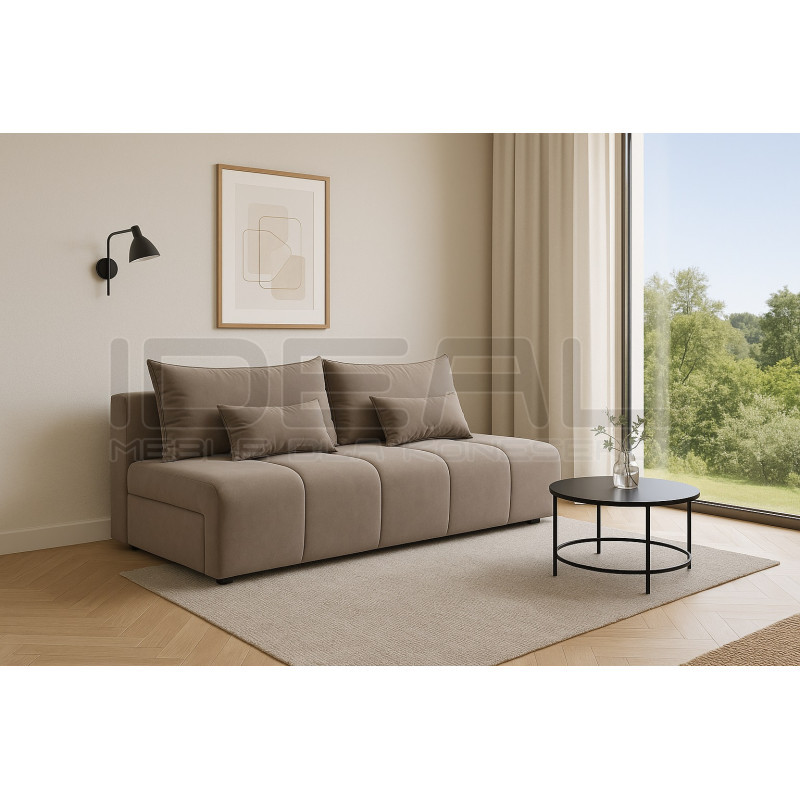 Sofa Belliani – sofa rozkładana bez boków do małego salonu