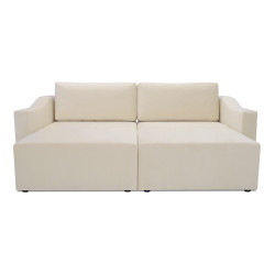 Sofa Double – rozkładana z 2 pojemnikami i funkcją narożnika