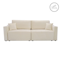 Sofa Double – rozkładana z 2 pojemnikami i funkcją narożnika