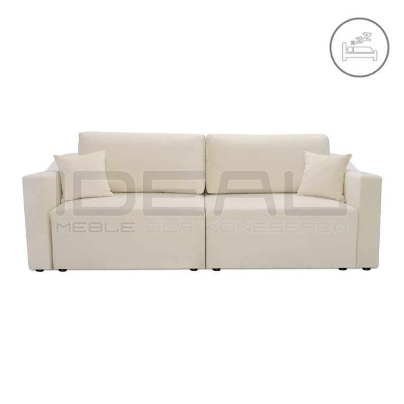Sofa Double – rozkładana z 2 pojemnikami i funkcją narożnika