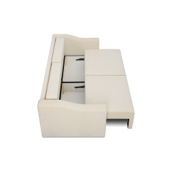 Sofa Double – rozkładana z 2 pojemnikami i funkcją narożnika