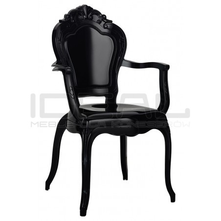 Krzesło glamour przezroczyste KING ARM