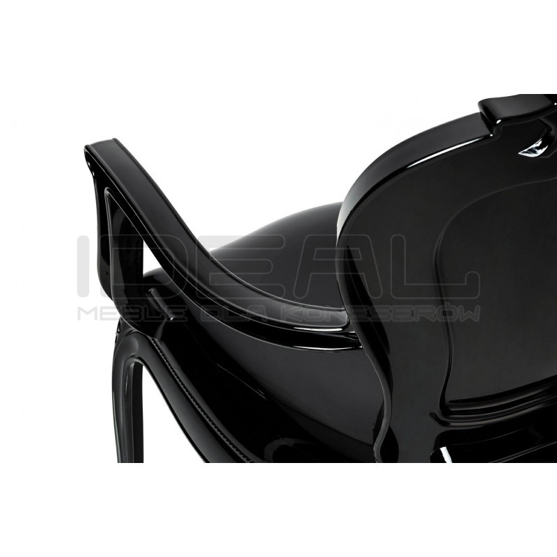 Krzesło glamour przezroczyste KING ARM