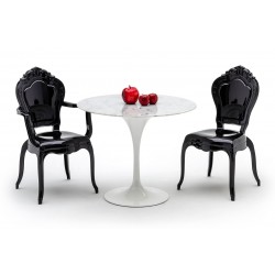 Krzesło glamour przezroczyste KING ARM