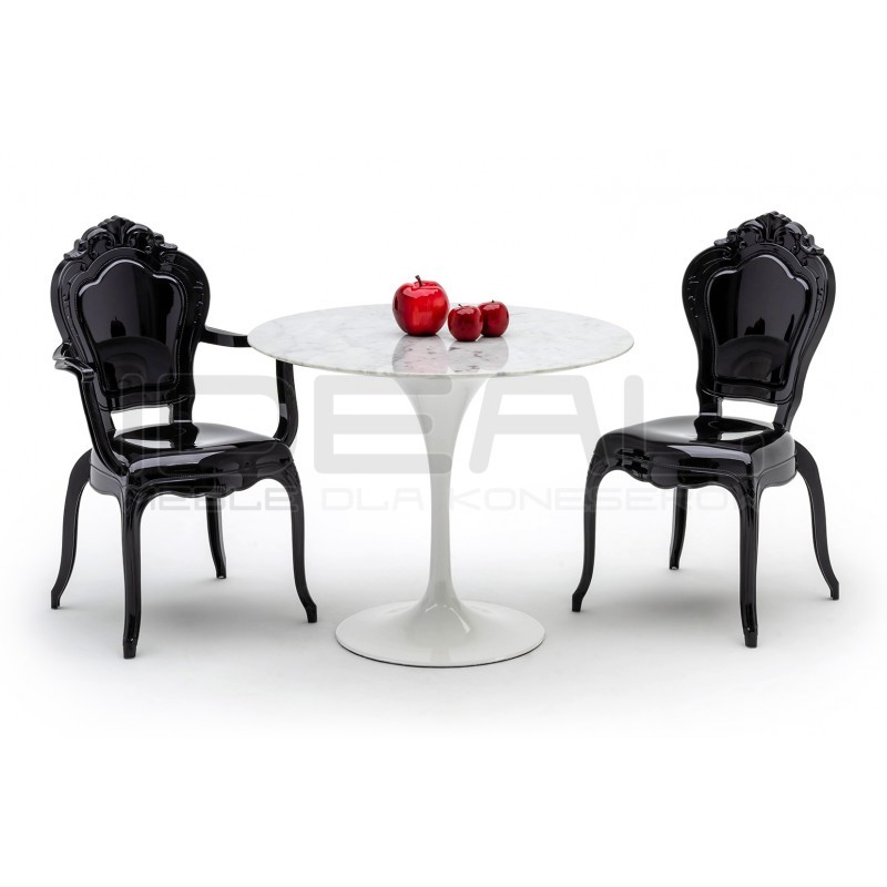 Krzesło glamour przezroczyste KING ARM