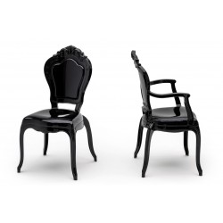 Krzesło glamour przezroczyste KING ARM