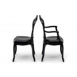 Krzesło glamour przezroczyste KING ARM