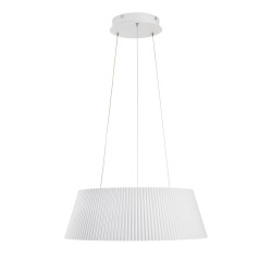 Lampa LED FRILL – Czarna i biała ryflowana lampa wisząca