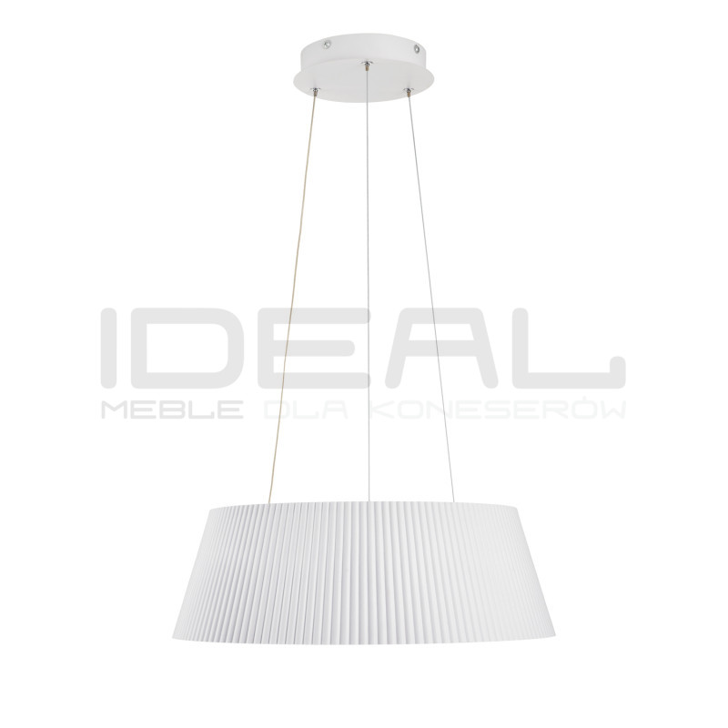 Lampa LED FRILL – Czarna i biała ryflowana lampa wisząca