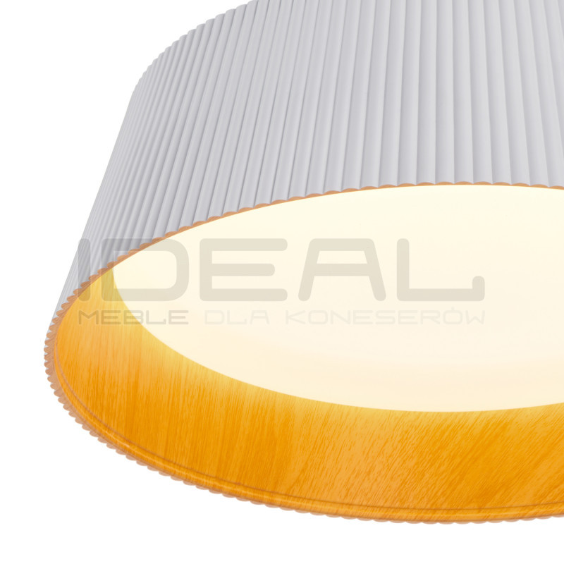 Lampa LED FRILL – Czarna i biała ryflowana lampa wisząca