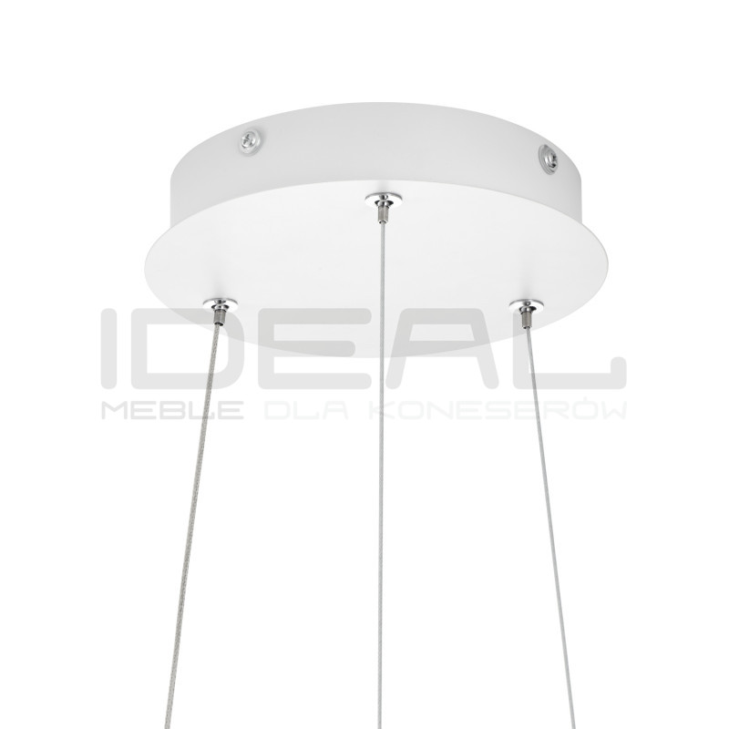 Lampa LED FRILL – Czarna i biała ryflowana lampa wisząca