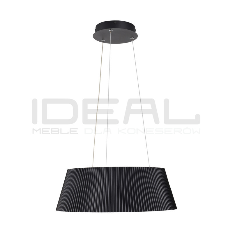 Lampa LED FRILL – Czarna i biała ryflowana lampa wisząca