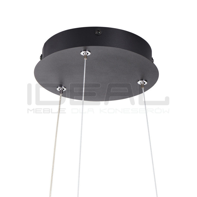 Lampa LED FRILL – Czarna i biała ryflowana lampa wisząca