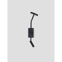 Lampa ścienna z włącznikiem czarna Liora | IdealMeble.pl