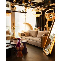 Mały Stolik VALERIA różowo fioletowy nowoczesny pop art