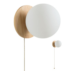 Kinkiet glamour ORO złoty z wyłącznikiem sznurkowym