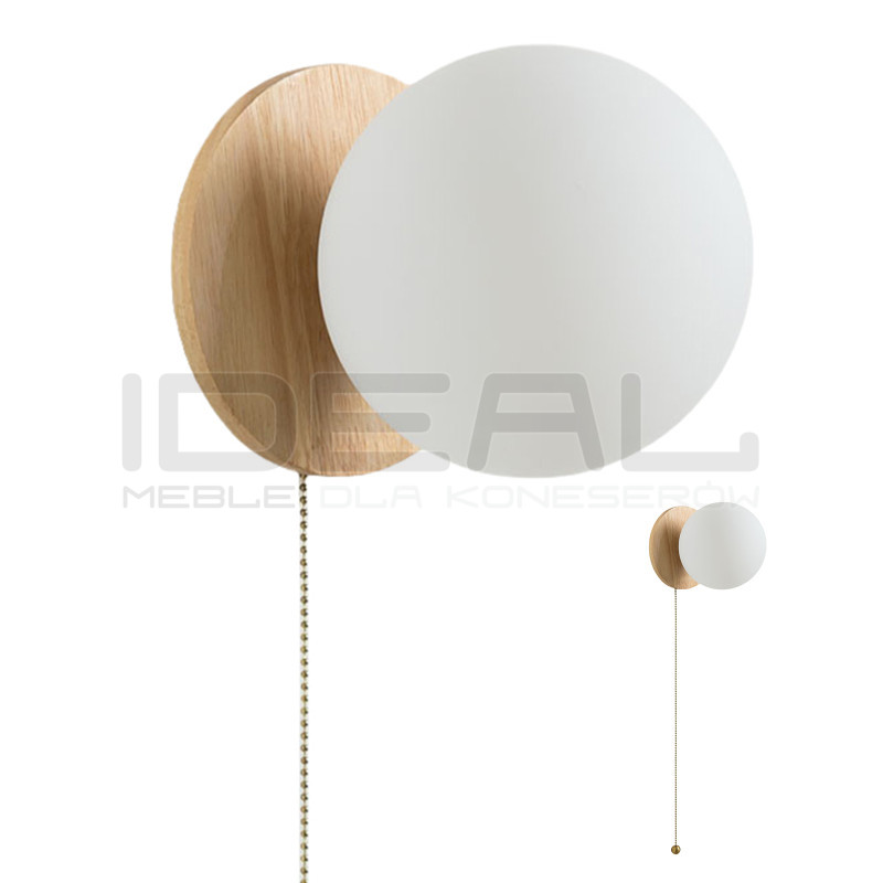 Kinkiet glamour ORO złoty z wyłącznikiem sznurkowym