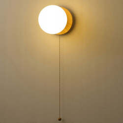 Kinkiet glamour ORO złoty z wyłącznikiem sznurkowym