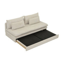 Sofa bez boków Yanki – sofa rozkładana do małego salonu