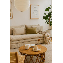 Sofa bez boków Yanki – sofa rozkładana do małego salonu