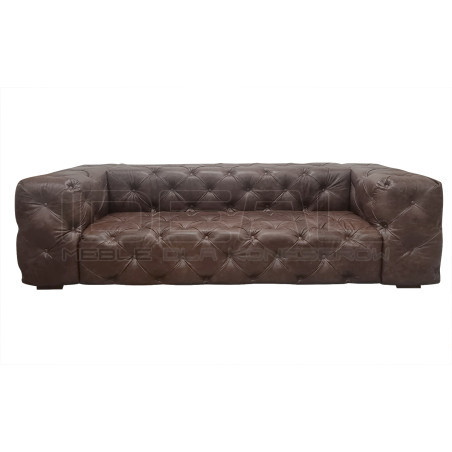 Sofa Chesterfield Moon skóra 4 osobowa | IdealMeble.pl