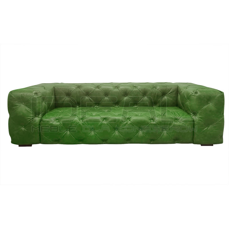 Sofa Chesterfield Moon skóra 4 osobowa | IdealMeble.pl