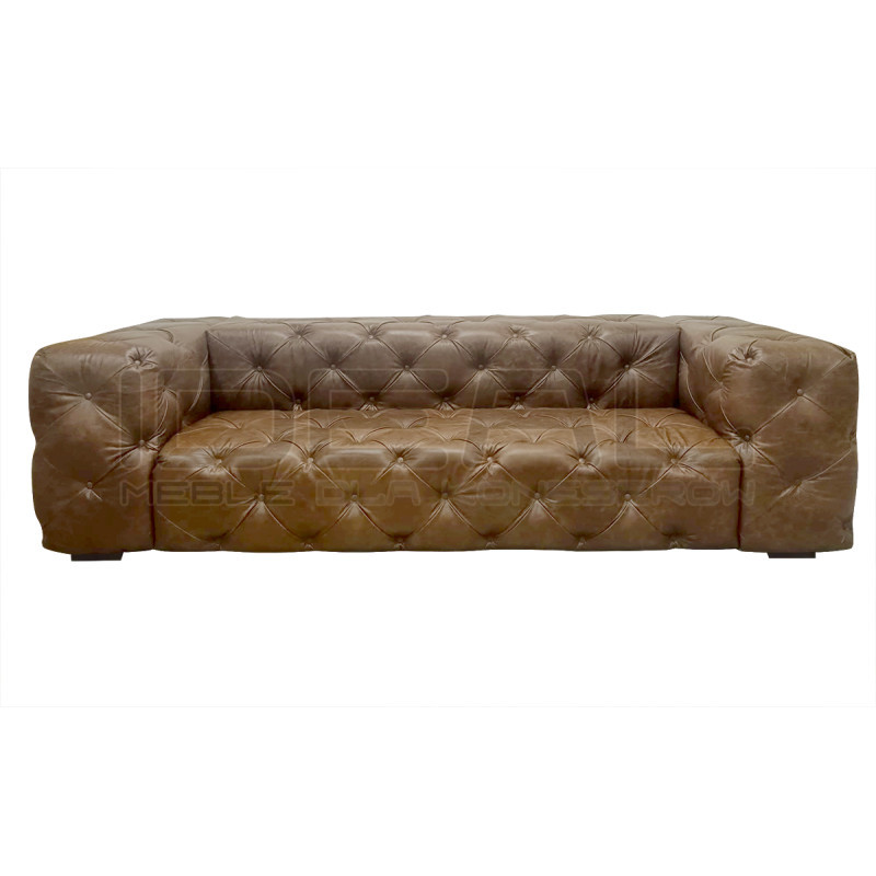 Sofa Chesterfield Moon skóra 4 osobowa | IdealMeble.pl