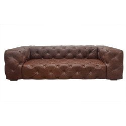 Sofa Chesterfield Moon skóra 4 osobowa | IdealMeble.pl