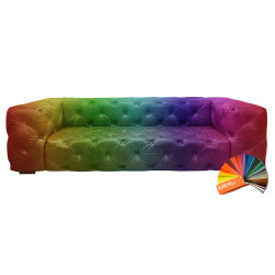 Sofa Chesterfield Moon skóra 4 osobowa | IdealMeble.pl