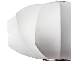 Nowoczesna lampa z tkaniny SILK V-shape – styl azjatycki